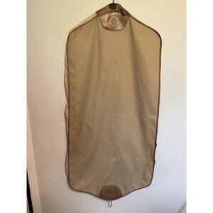 Vtg. No. 64 Ghurka Marley Hodgson Garment Bag Carry-On Luggage Leather Canvas